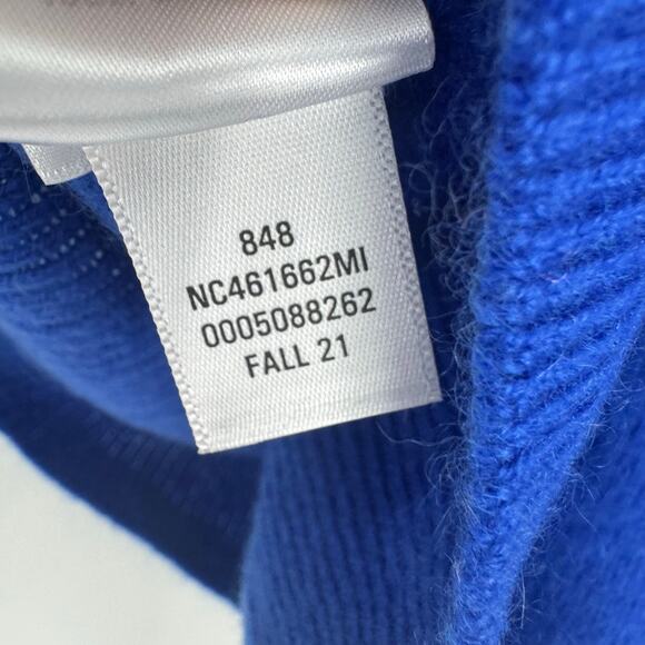 Nordstrom Cashmere Crewneck Sweater Long Sleeve In Blue Surf Size XS NWT - Picture 9 of 12